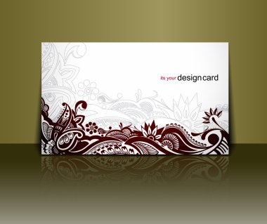 Gift card design clipart