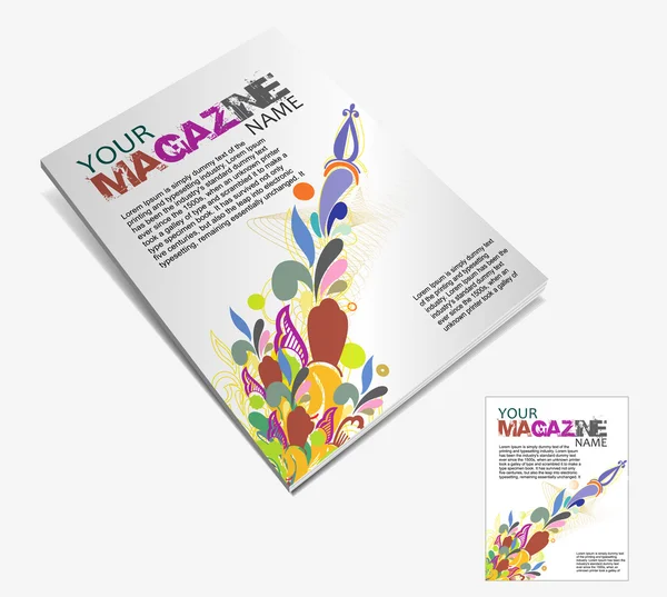 Magazine layout — Stock Vector
