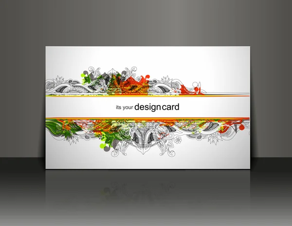 Design della carta regalo — Vettoriale Stock