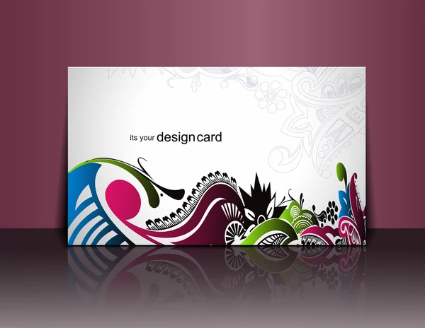 Design dárkové karty — Stockový vektor