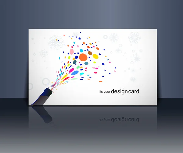 Design dárkové karty — Stockový vektor