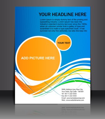 Poster/flyer design clipart