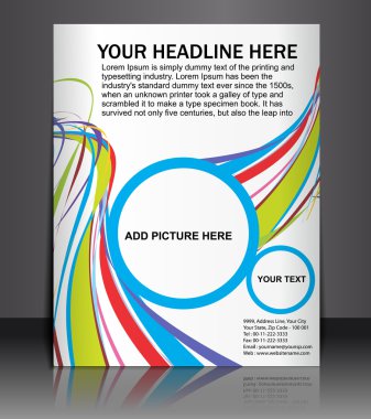 Poster/flyer design clipart