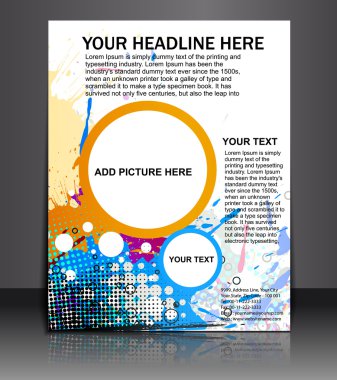 Poster/flyer design clipart