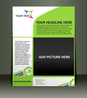 Poster/flyer design clipart