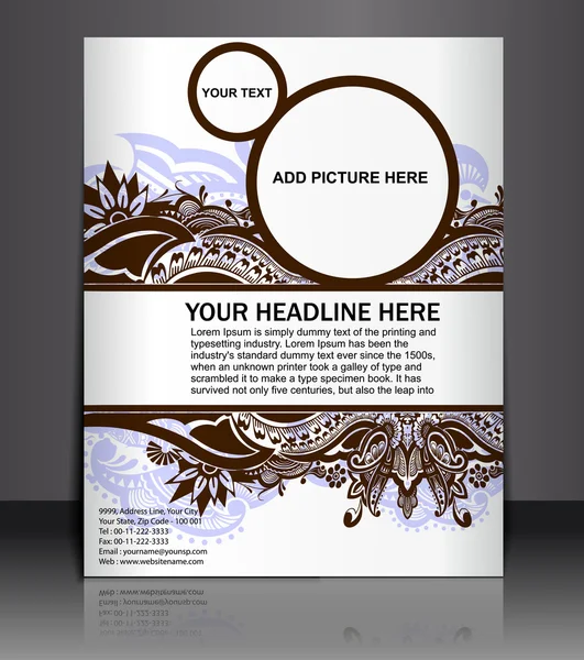 Poster / flyer design — Image vectorielle