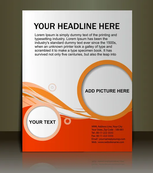 Φυλλάδιο / σχεδιασμός αφίσας — Διανυσματικό Αρχείο