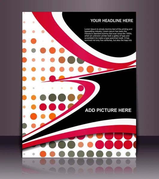 Design de panfleto / cartaz — Vetor de Stock