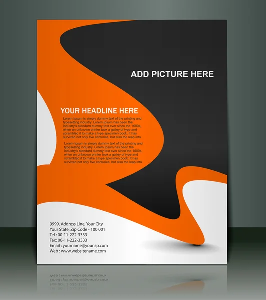 Design de panfleto / cartaz — Vetor de Stock