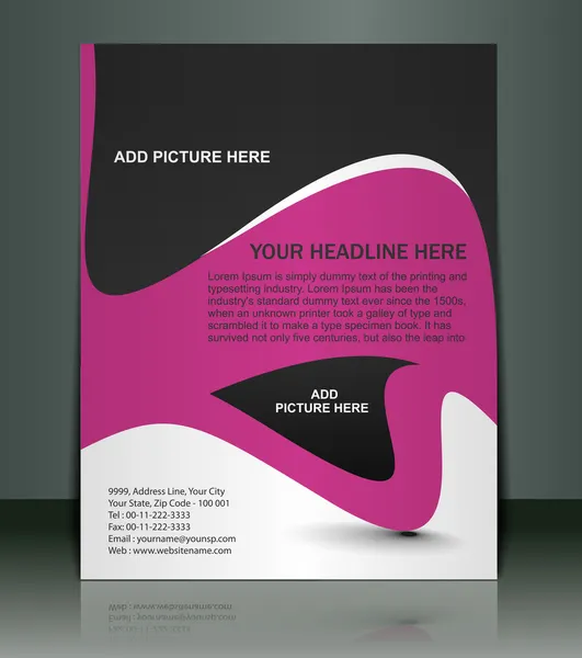 Φυλλάδιο / σχεδιασμός αφίσας — Διανυσματικό Αρχείο