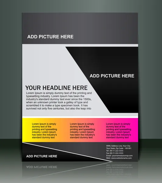 Flyer / poster design — Image vectorielle