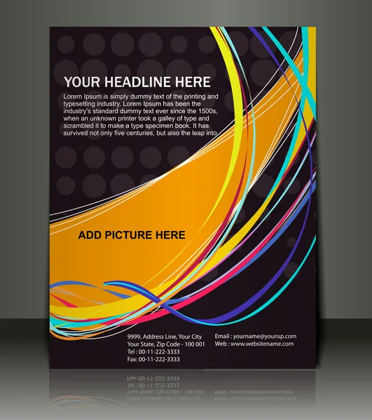 Flyer/Poster design — Stock Vector