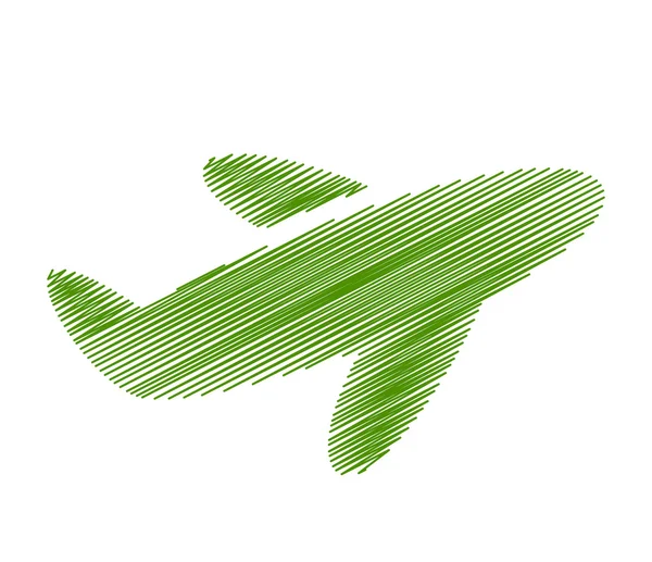 Repülőgép-szimbólum — Stock Vector