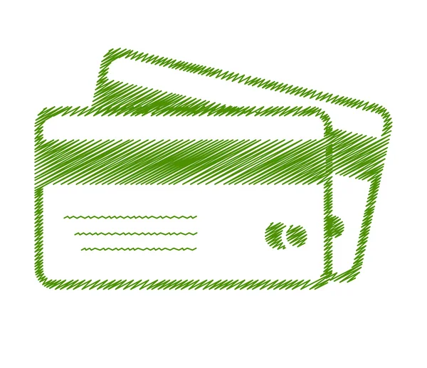 Symbole carte de crédit — Image vectorielle