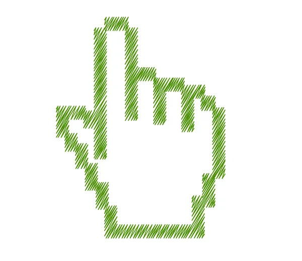 Curseur souris main symbole — Image vectorielle