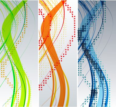 Abstract wave background composition clipart