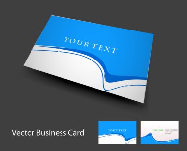 Vector business card set clipart