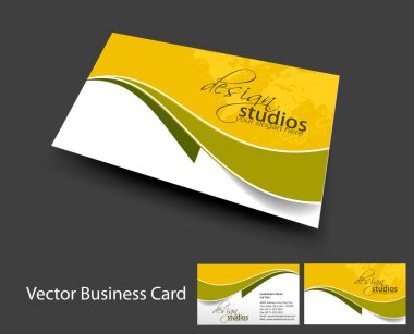 Vector business card set clipart