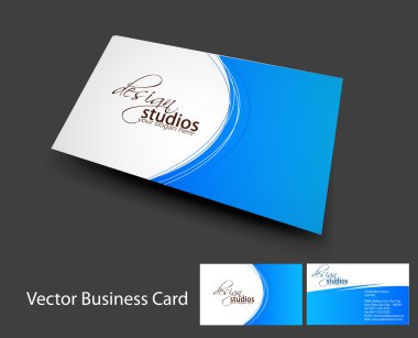 Vector business card set clipart