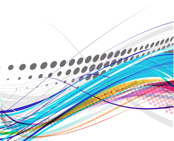 Composición de fondo de onda abstracta — Archivo Imágenes Vectoriales