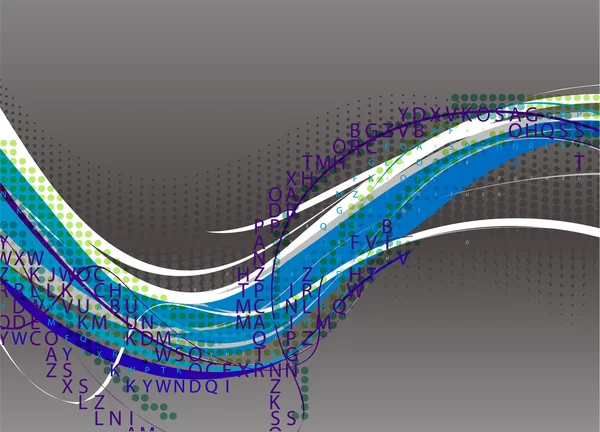 抽象波浪背景组成 — 图库矢量图片
