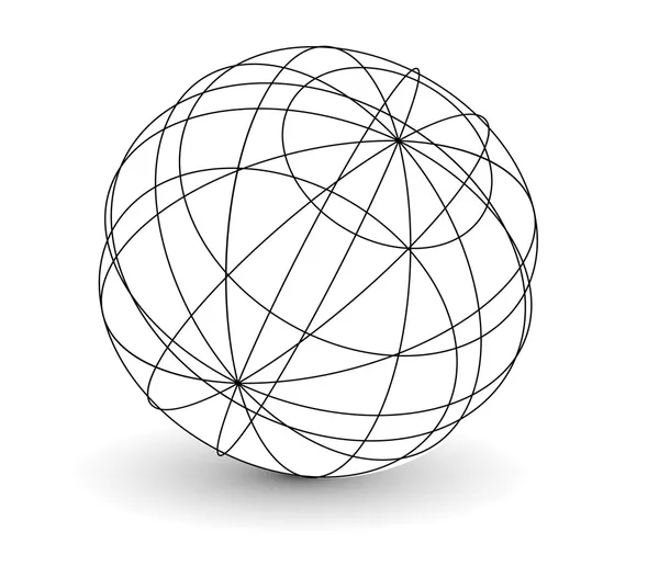 Проводной шар i — стоковый вектор