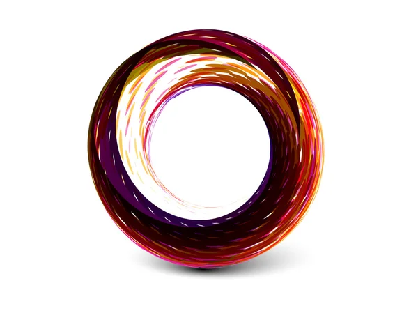 Abstrakt färgglada cirklar banner — Stock vektor