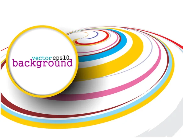 Banner de círculo colorido abstracto — Vector de stock
