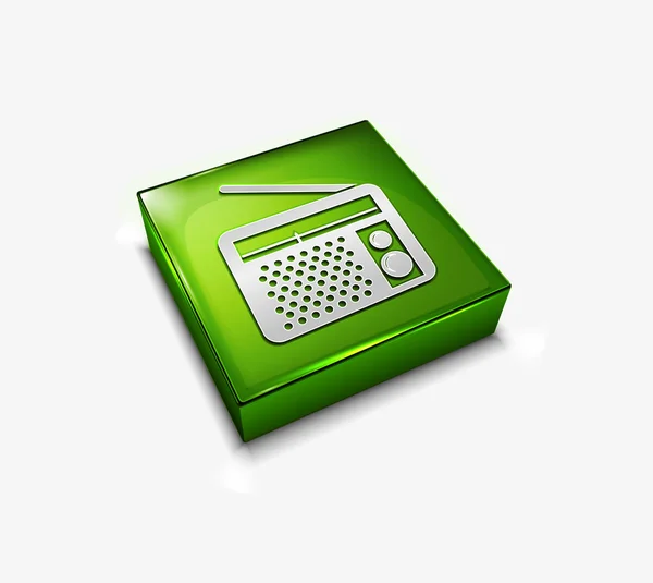 FM radio web icons — Stock Vector