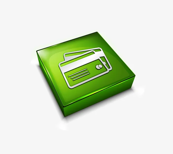 Ícone de cartões de crédito — Vetor de Stock
