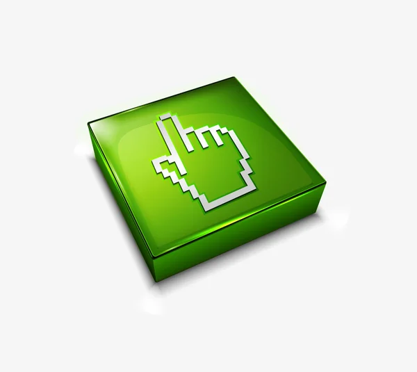 Icône web curseur main — Image vectorielle