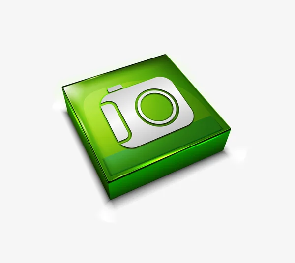Icône web caméra — Image vectorielle