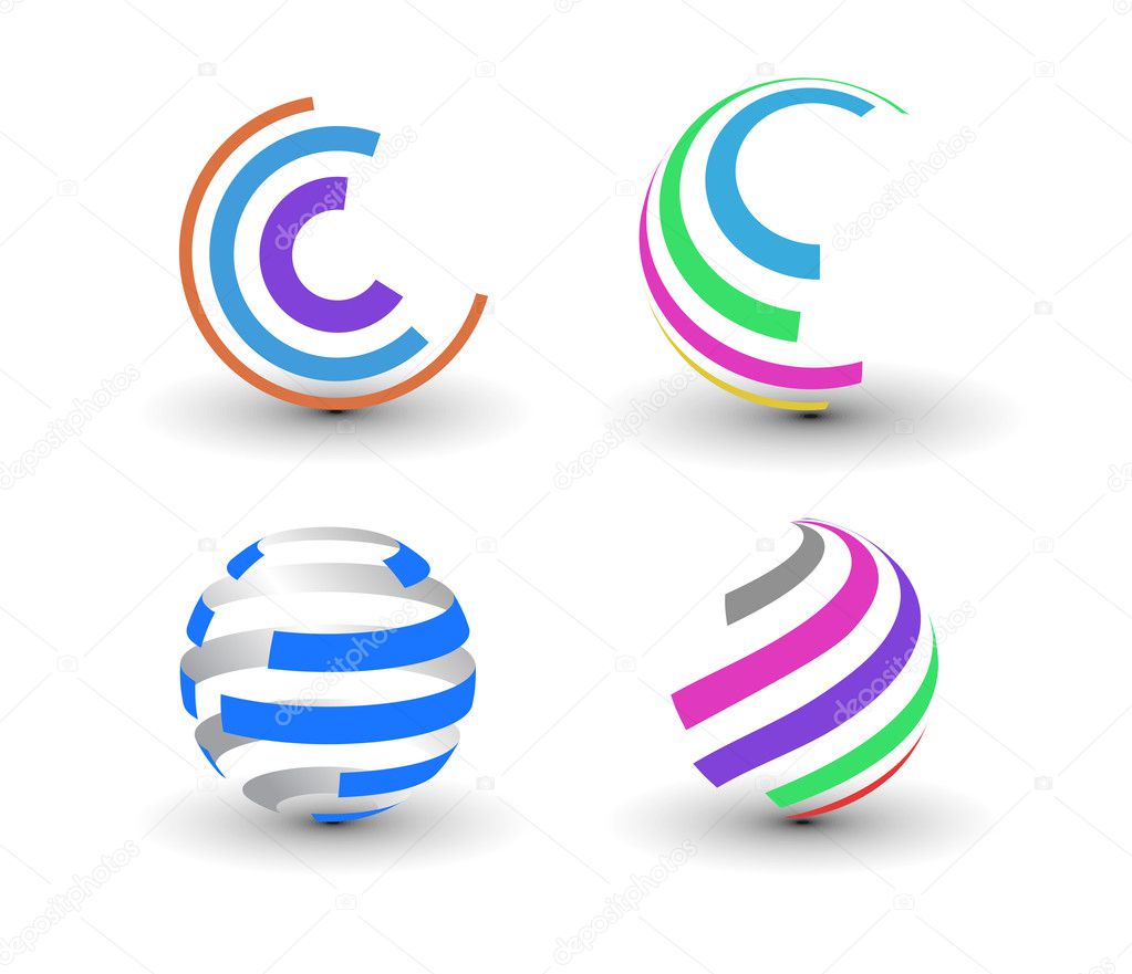 Colorful icons element