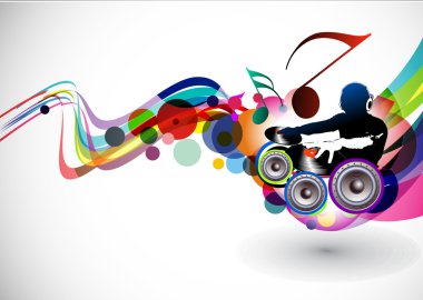 Musical background clipart