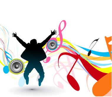 Dancing background clipart