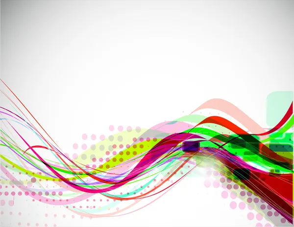 Linka pozadí abstraktní barevné vlny — Stockový vektor