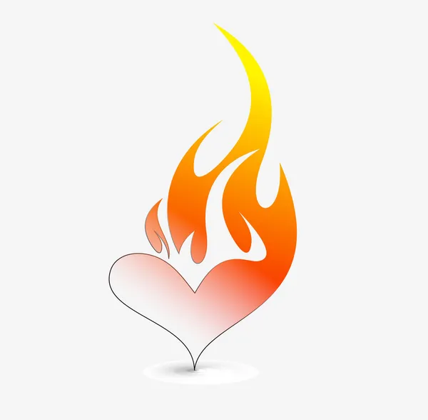 Icona del fuoco — Vettoriale Stock