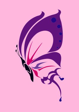 Pink Butterfly clipart