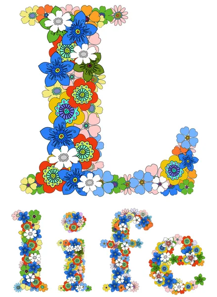 L vie florale — Image vectorielle