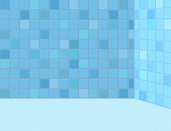 Geflieste Badezimmerwand — Stockvektor