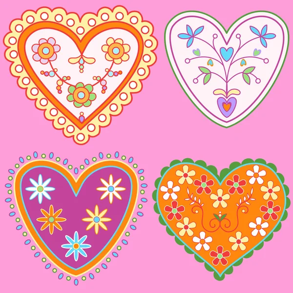 Hearts collection — Stock Vector