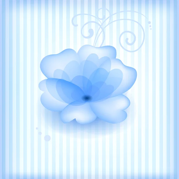 Flor azul . — Vetor de Stock