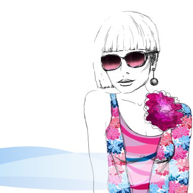 Fashion girl. clipart