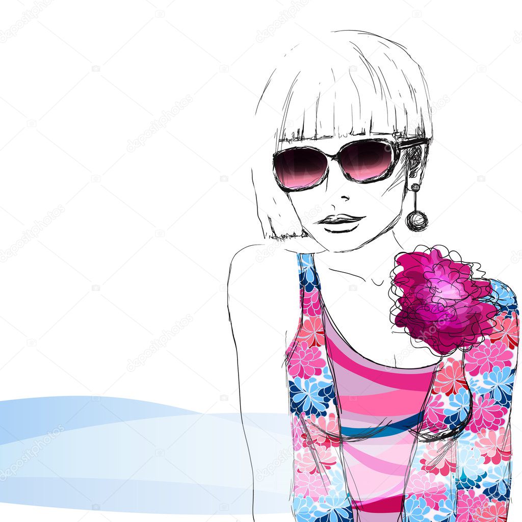 fashion girl. | 图库矢量图片 08 inna ogando #5940680