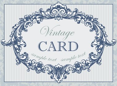 Vintage card clipart