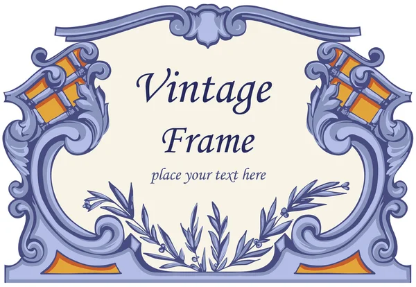 Vintage Frame — Stock Vector