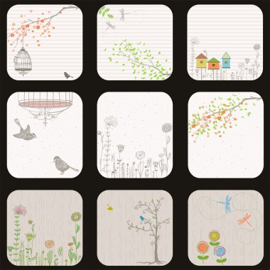 Nature tags clipart