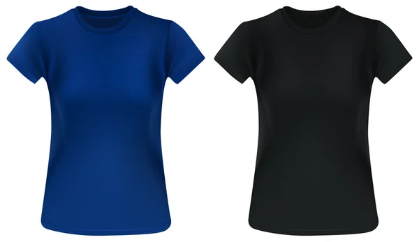 Frau T-Shirt-Vorlage — Stockvektor