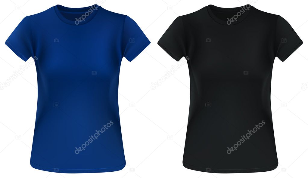Woman t-shirt template