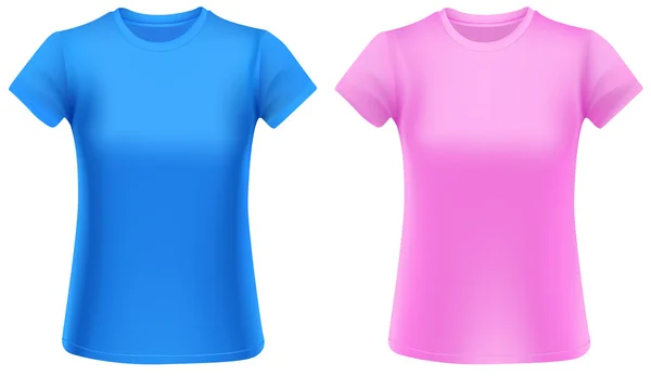 Woman t-shirt template — Stock Vector